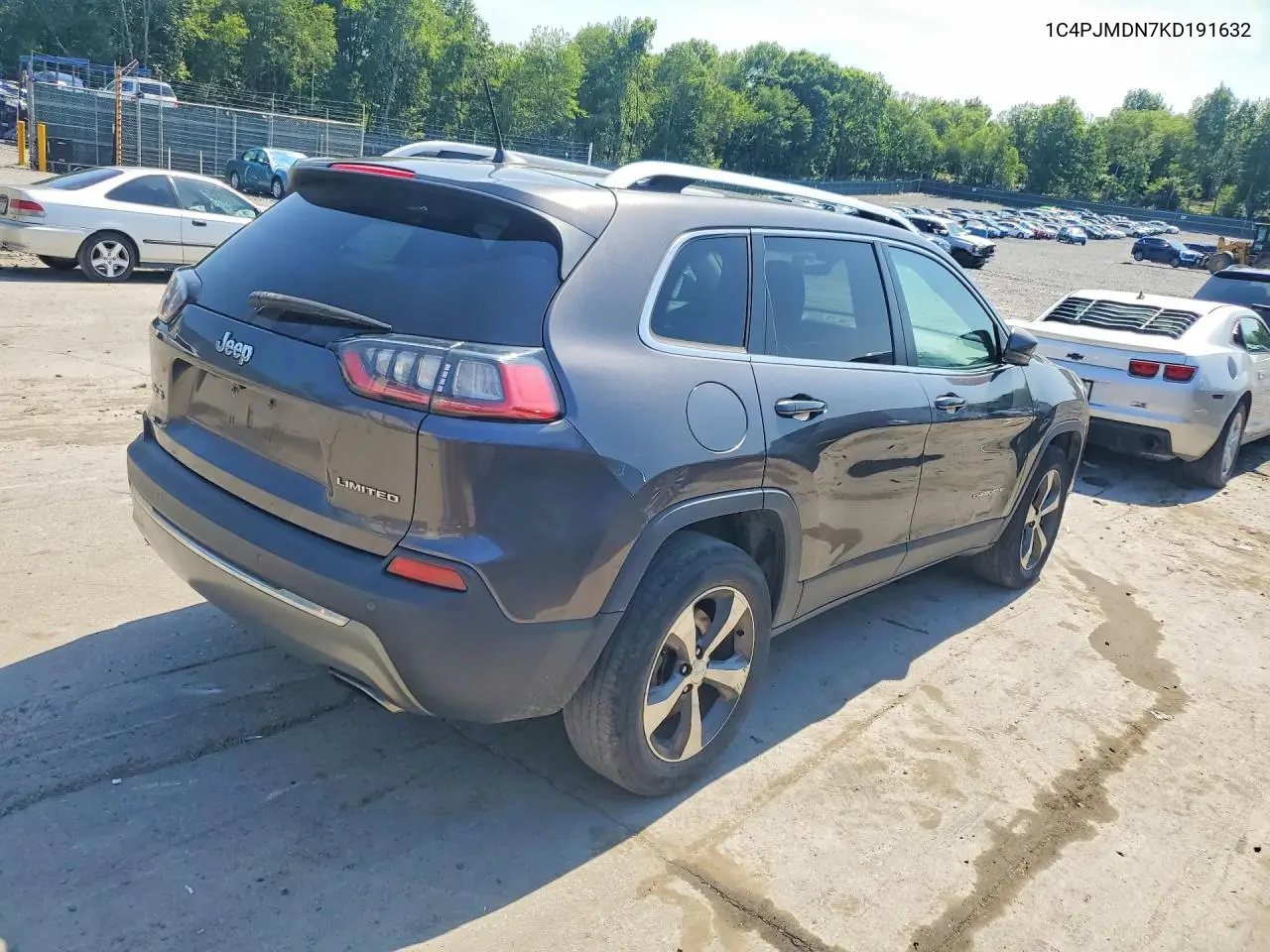 2019 Jeep Cherokee Limited VIN: 1C4PJMDN7KD191632 Lot: 61694976