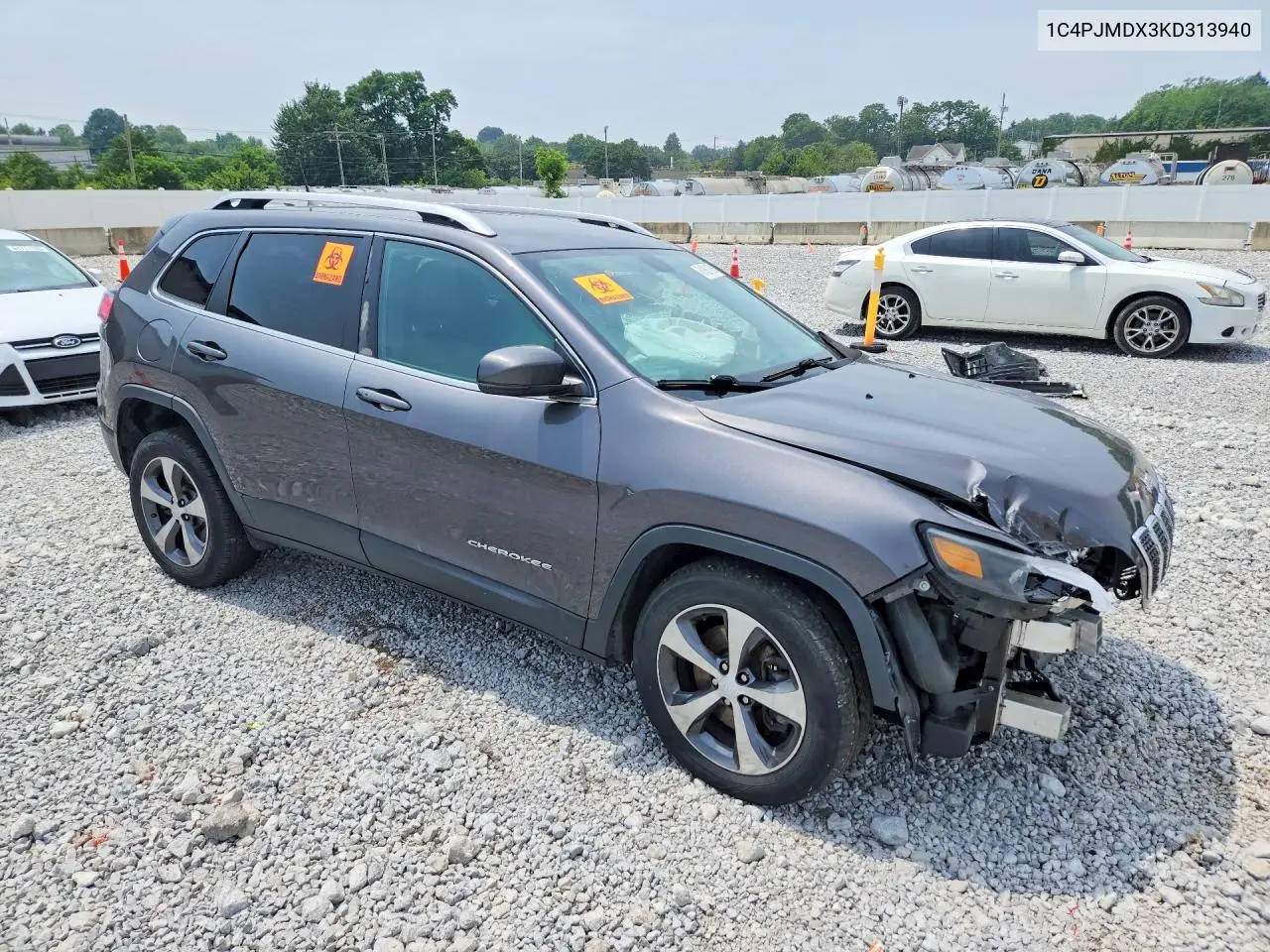 2019 Jeep Cherokee Limited VIN: 1C4PJMDX3KD313940 Lot: 61861876