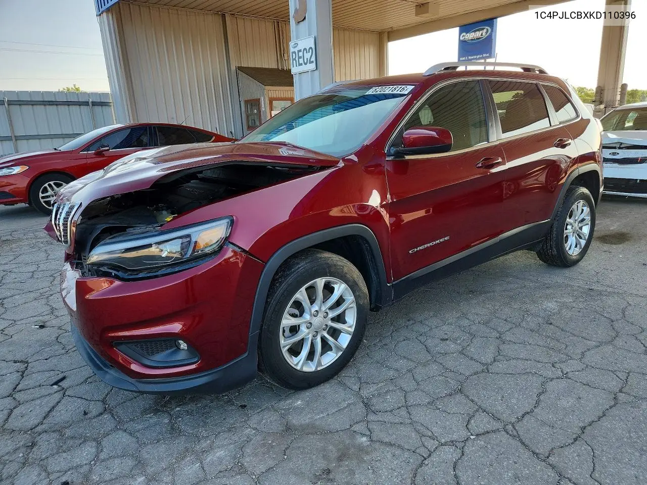 2019 Jeep Cherokee Latitude VIN: 1C4PJLCBXKD110396 Lot: 62021816