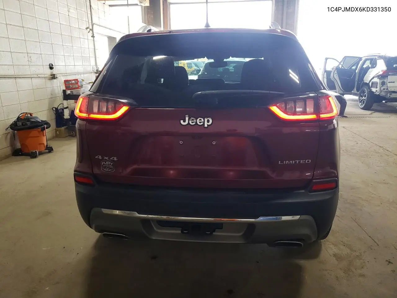 2019 Jeep Cherokee Limited VIN: 1C4PJMDX6KD331350 Lot: 62231826
