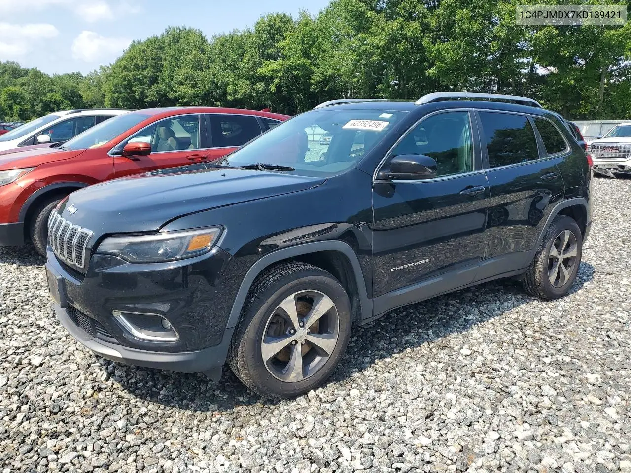 2019 Jeep Cherokee Limited VIN: 1C4PJMDX7KD139421 Lot: 62352496