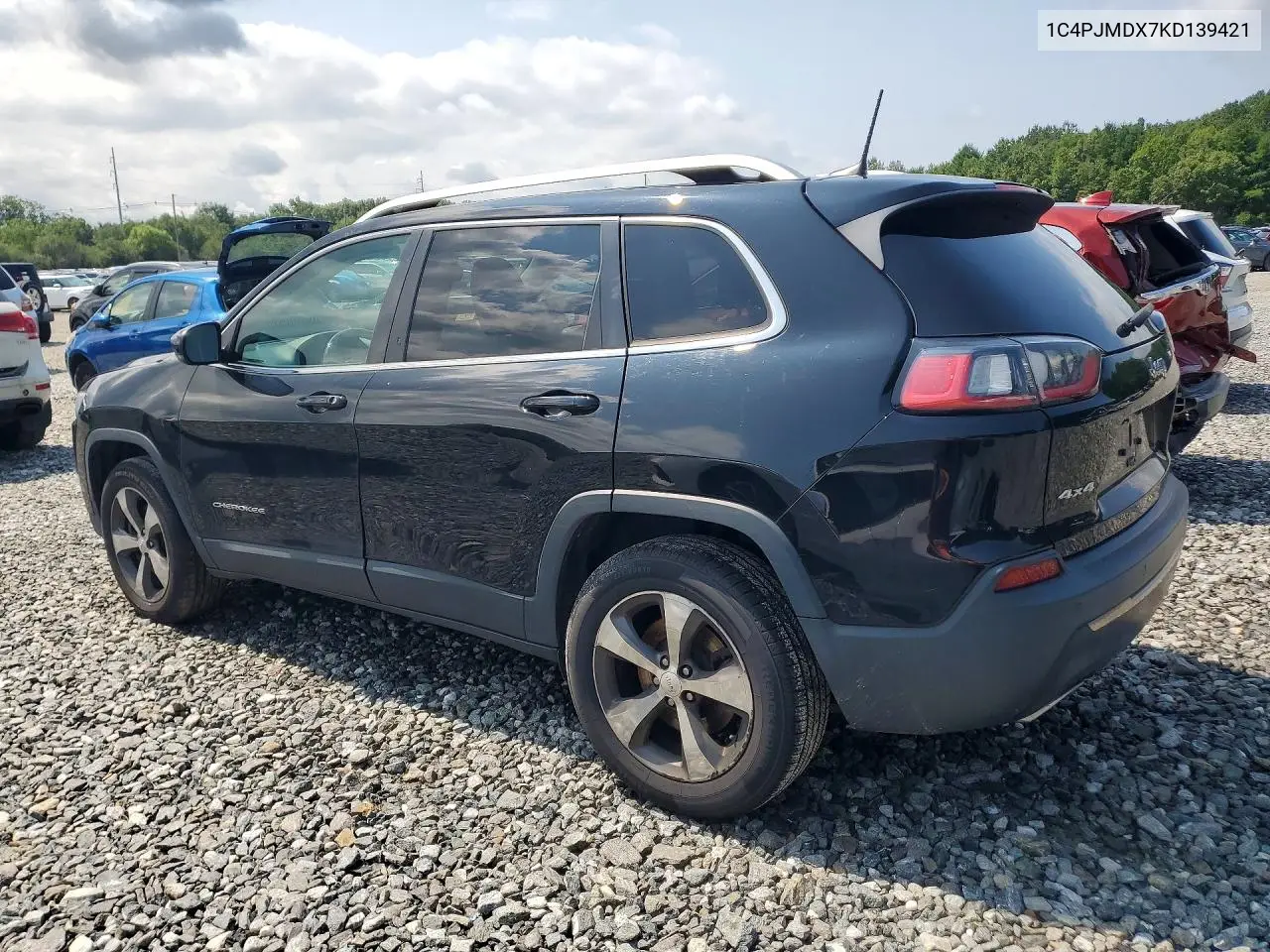 2019 Jeep Cherokee Limited VIN: 1C4PJMDX7KD139421 Lot: 62352496