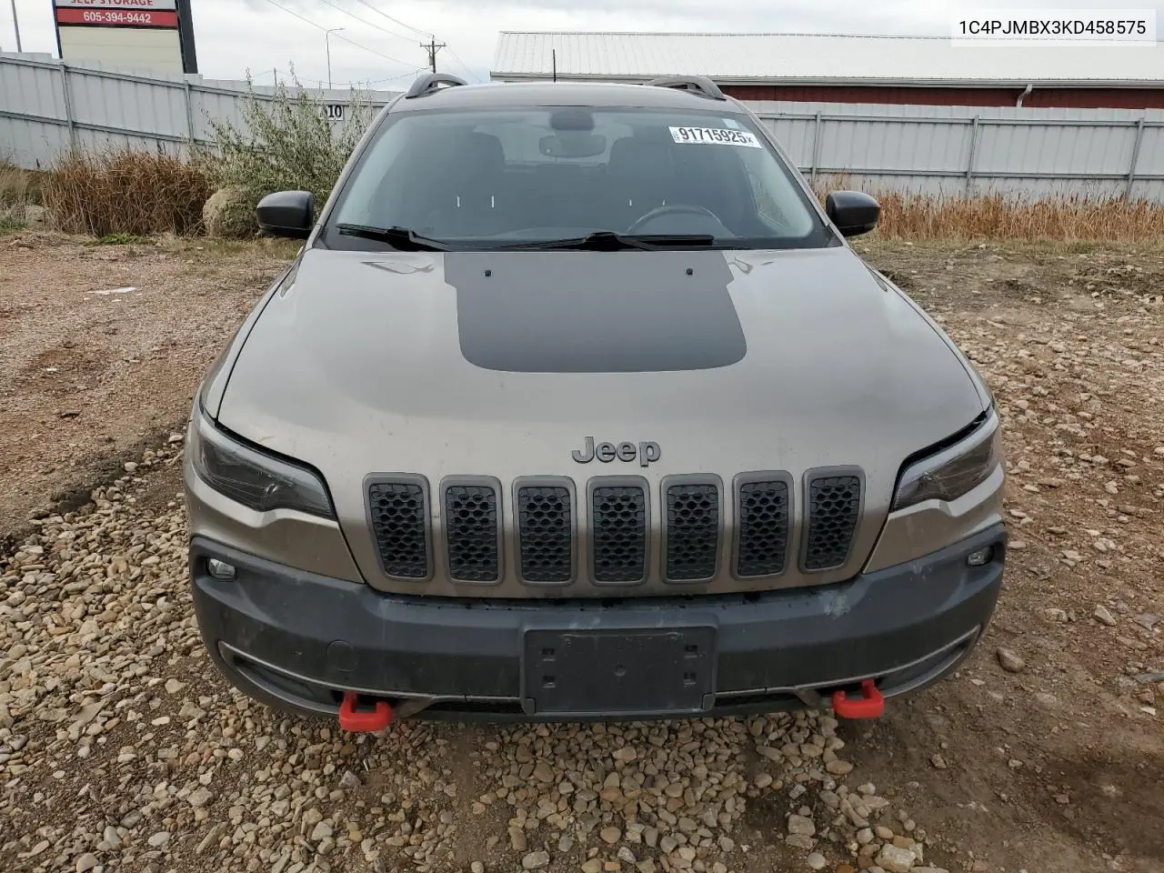 1C4PJMBX3KD458575 2019 Jeep Cherokee Trailhawk