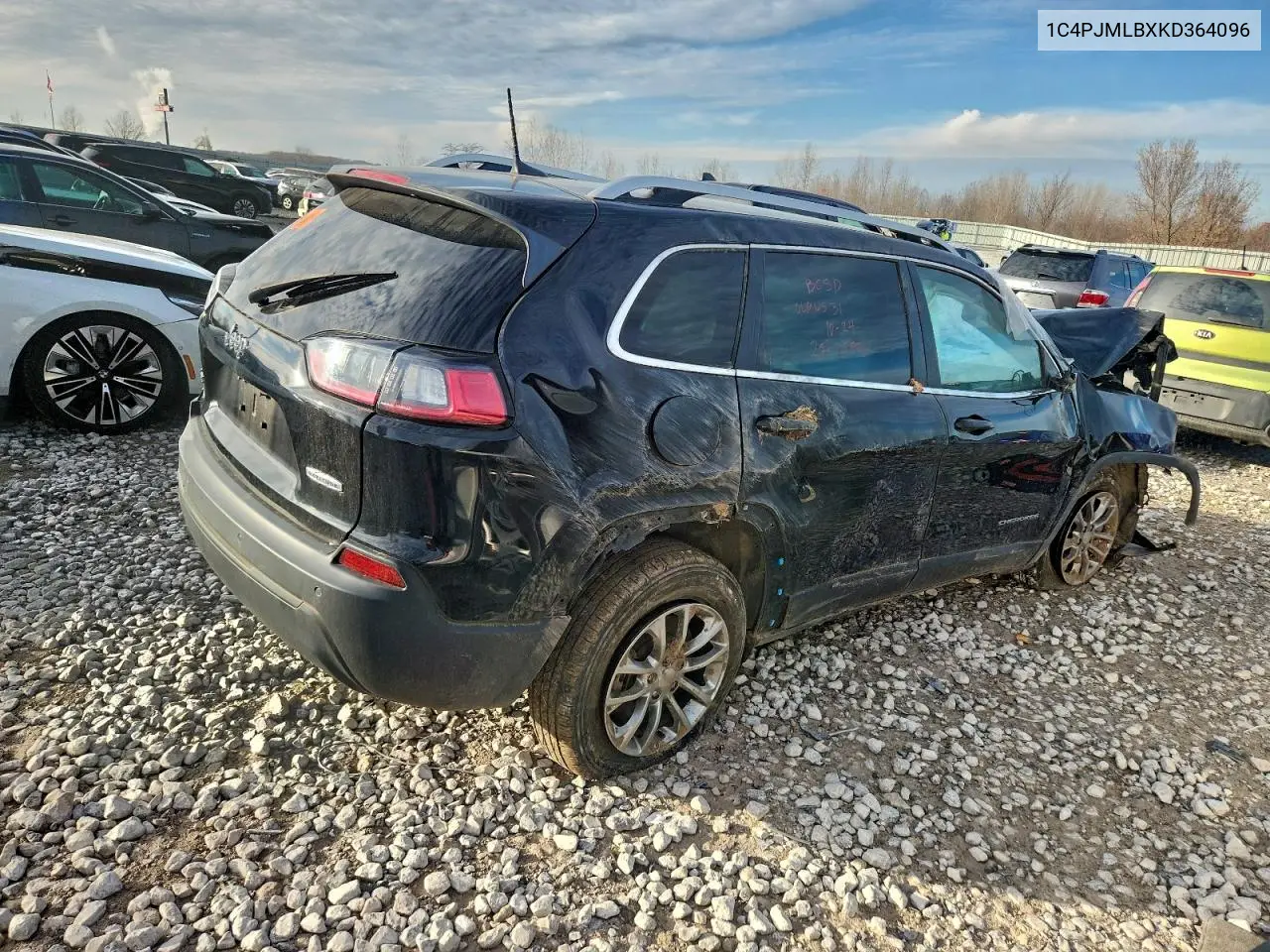 1C4PJMLBXKD364096 2019 Jeep Cherokee Latitude Plus