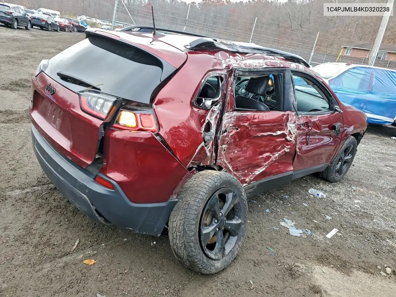 1C4PJMLB4KD320238 2019 Jeep Cherokee Latitude Plus