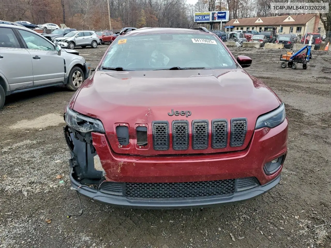 1C4PJMLB4KD320238 2019 Jeep Cherokee Latitude Plus