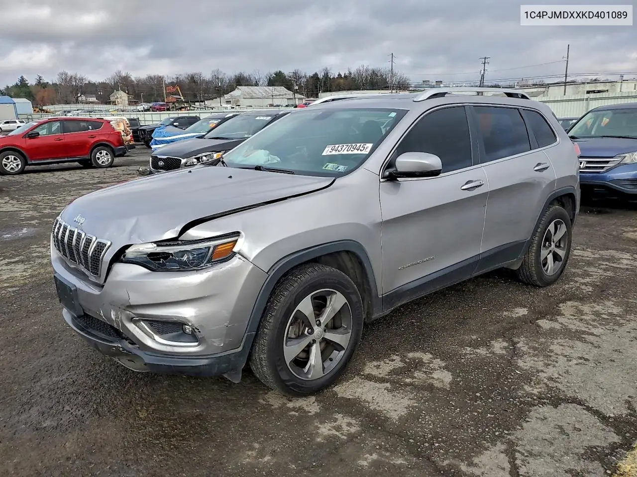 1C4PJMDXXKD401089 2019 Jeep Cherokee Limited