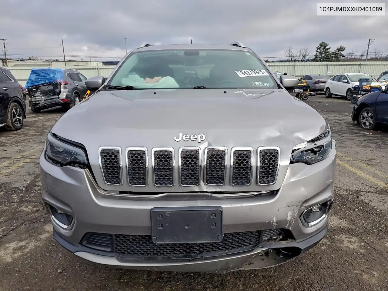 1C4PJMDXXKD401089 2019 Jeep Cherokee Limited