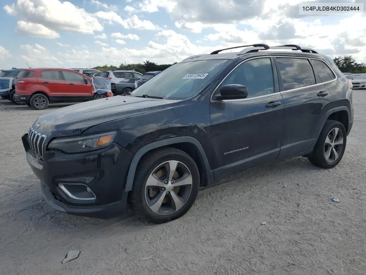 2019 Jeep Cherokee Limited VIN: 1C4PJLDB4KD302444 Lot: 99508325