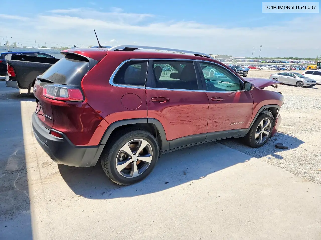 2020 Jeep Cherokee Limited VIN: 1C4PJMDN5LD546007 Lot: 55543936