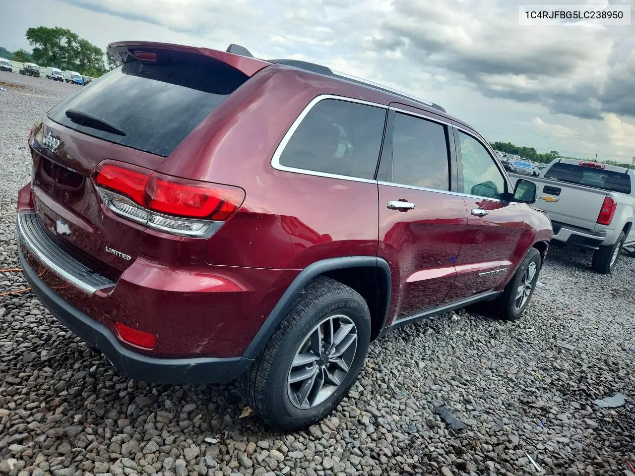 2020 Jeep Grand Cherokee Limited VIN: 1C4RJFBG5LC238950 Lot: 58361296