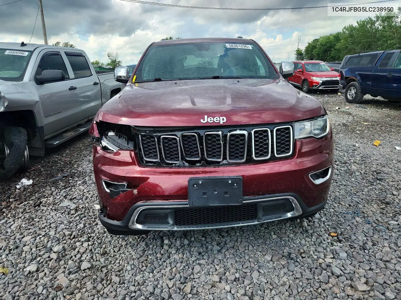 2020 Jeep Grand Cherokee Limited VIN: 1C4RJFBG5LC238950 Lot: 58361296