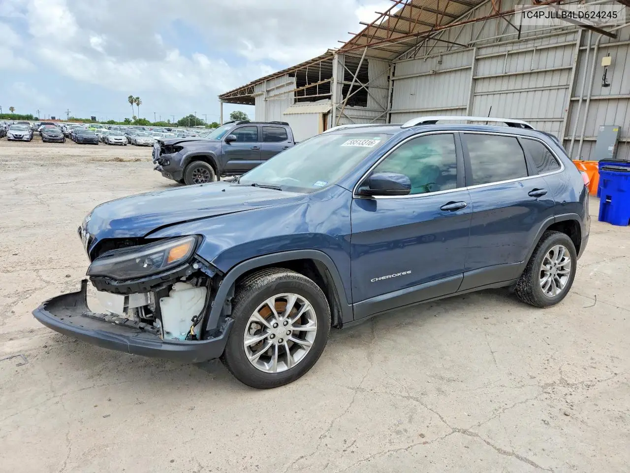 2020 Jeep Cherokee Latitude Plus VIN: 1C4PJLLB4LD624245 Lot: 58513316