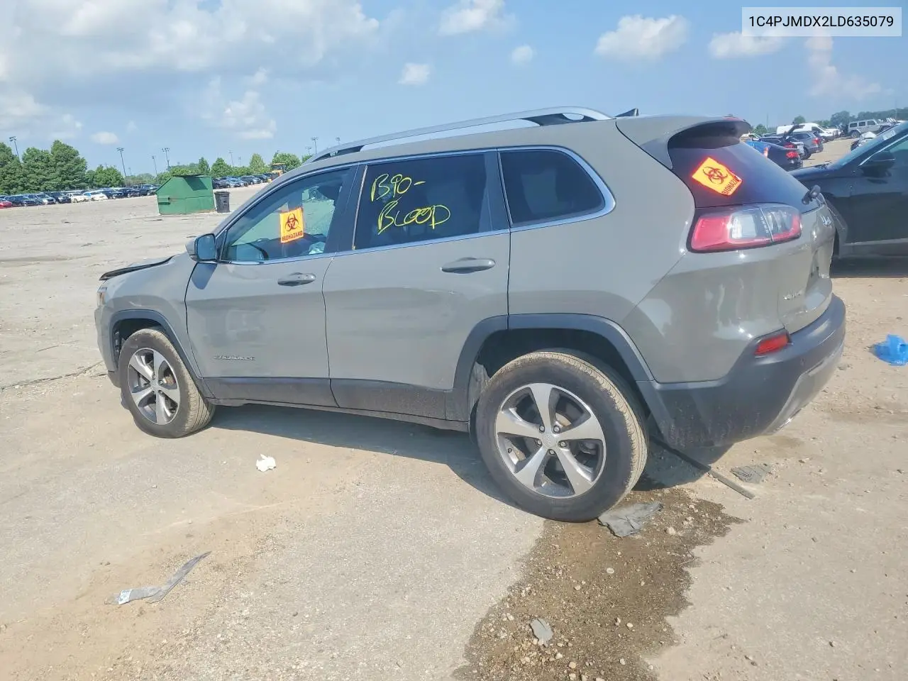 2020 Jeep Cherokee Limited VIN: 1C4PJMDX2LD635079 Lot: 59345076