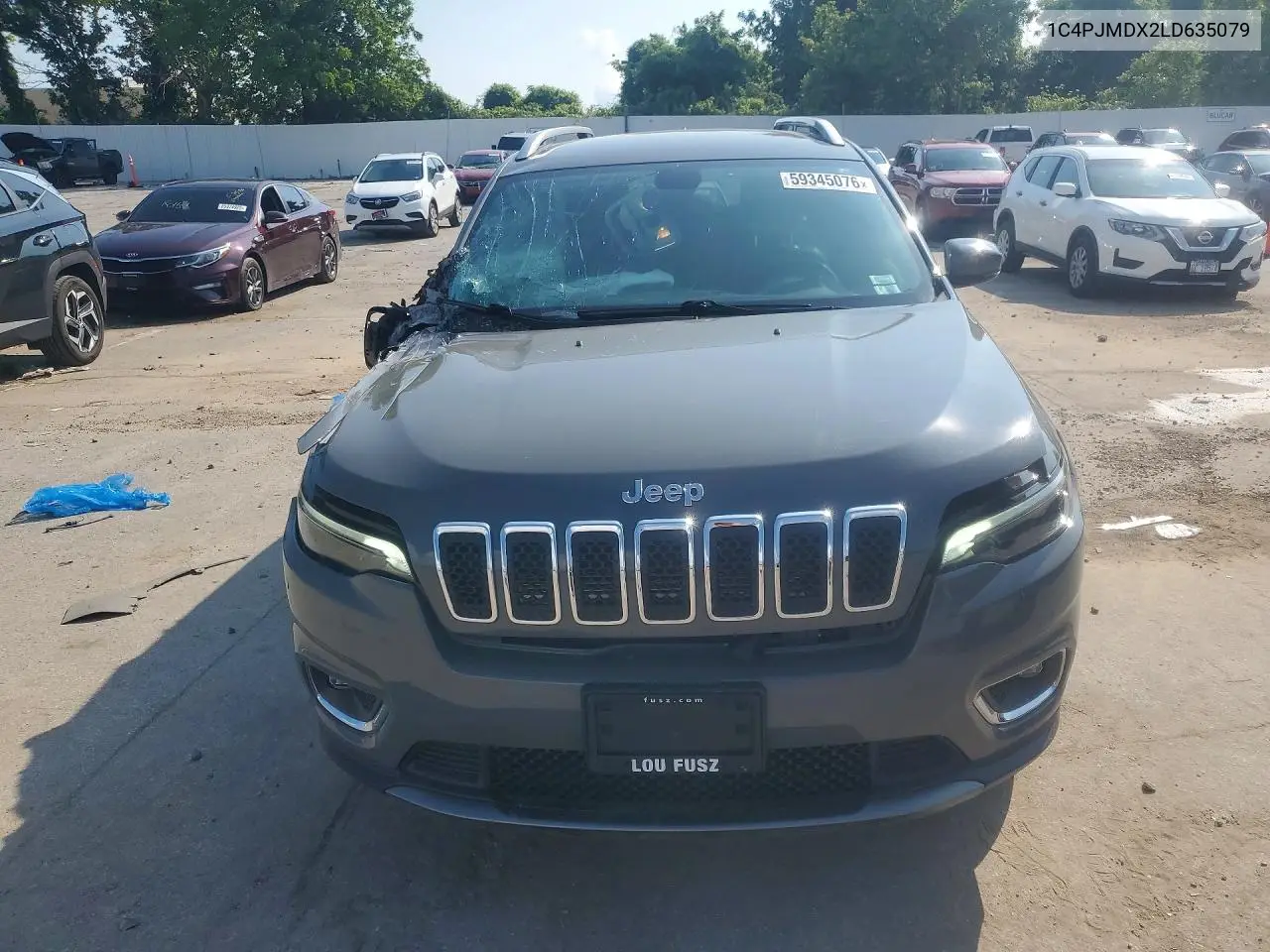 2020 Jeep Cherokee Limited VIN: 1C4PJMDX2LD635079 Lot: 59345076