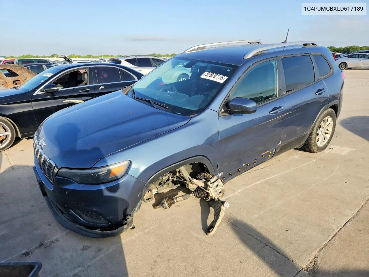 2020 Jeep Chereokee VIN: 1C4PJMCBXLD617189 Lot: 59608116
