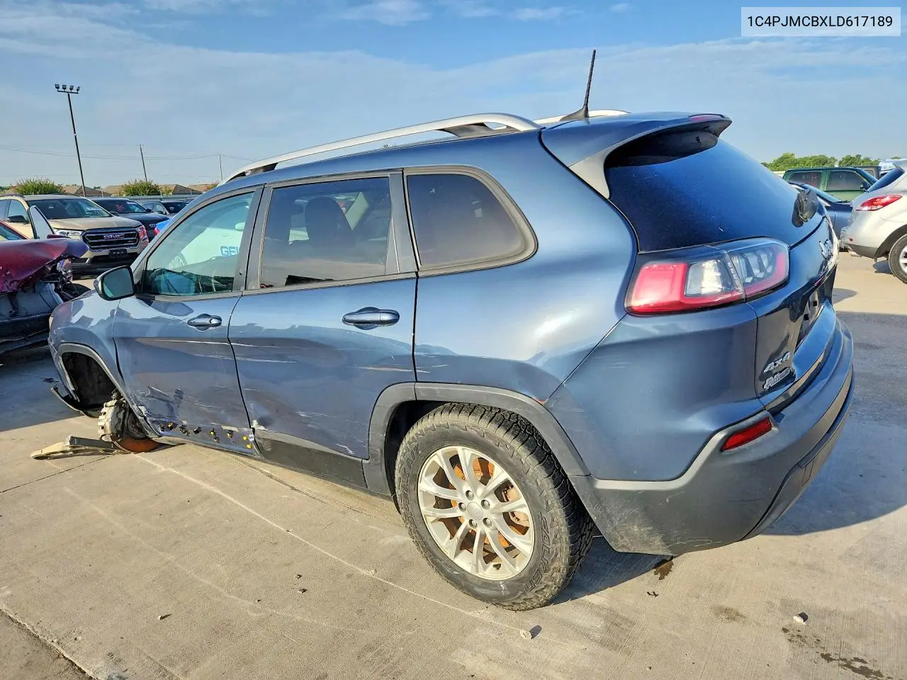 2020 Jeep Chereokee VIN: 1C4PJMCBXLD617189 Lot: 59608116