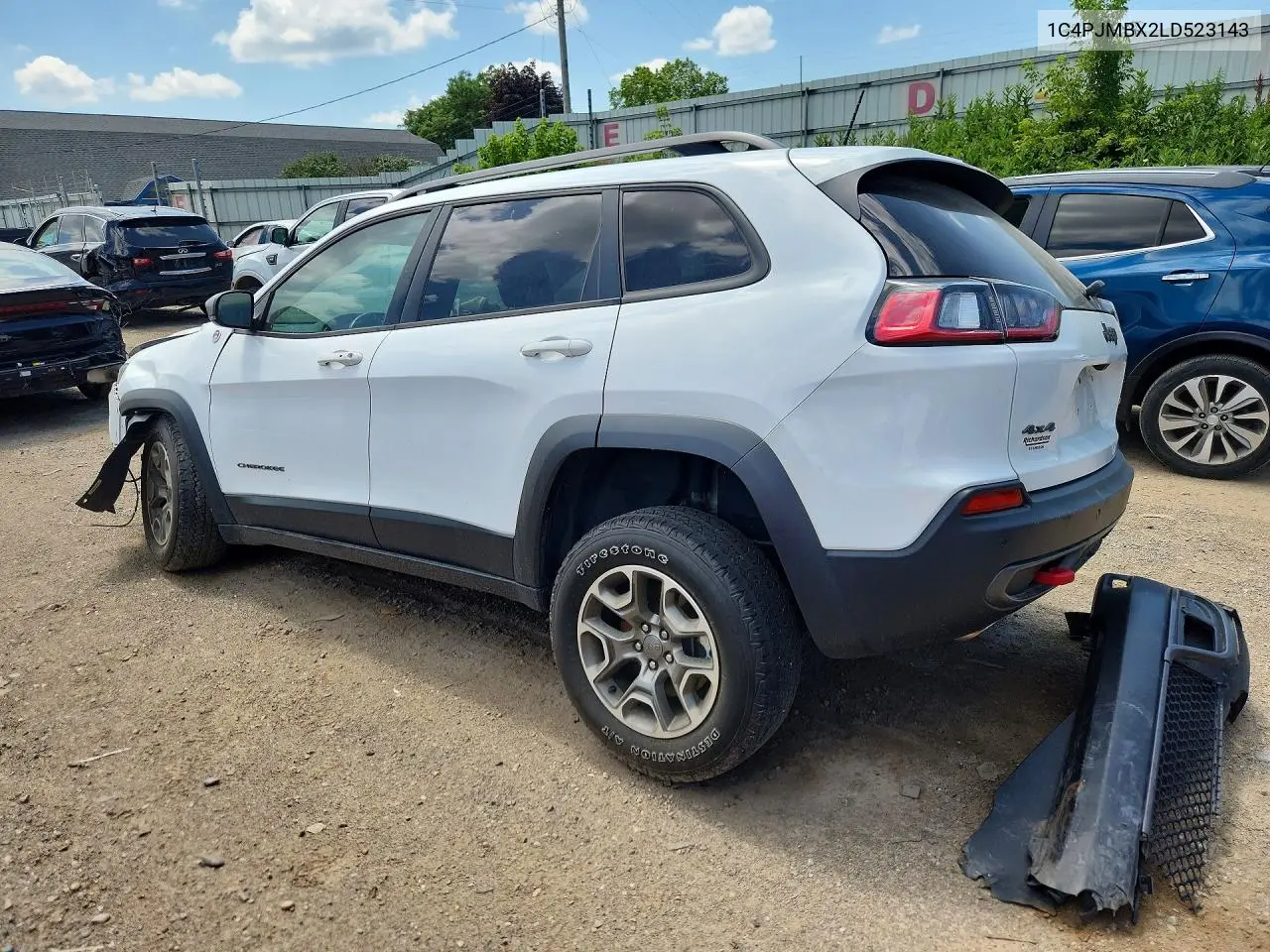2020 Jeep Cherokee Trailhawk VIN: 1C4PJMBX2LD523143 Lot: 59676346