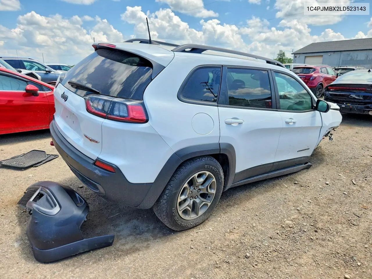 2020 Jeep Cherokee Trailhawk VIN: 1C4PJMBX2LD523143 Lot: 59676346