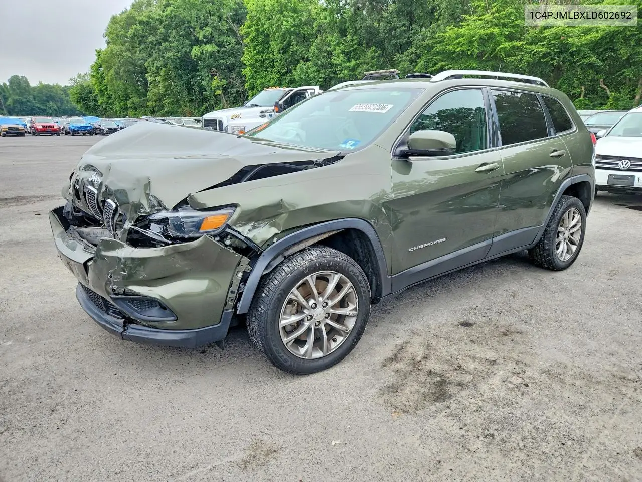 2020 Jeep Cherokee Latitude Plus VIN: 1C4PJMLBXLD602692 Lot: 59952806