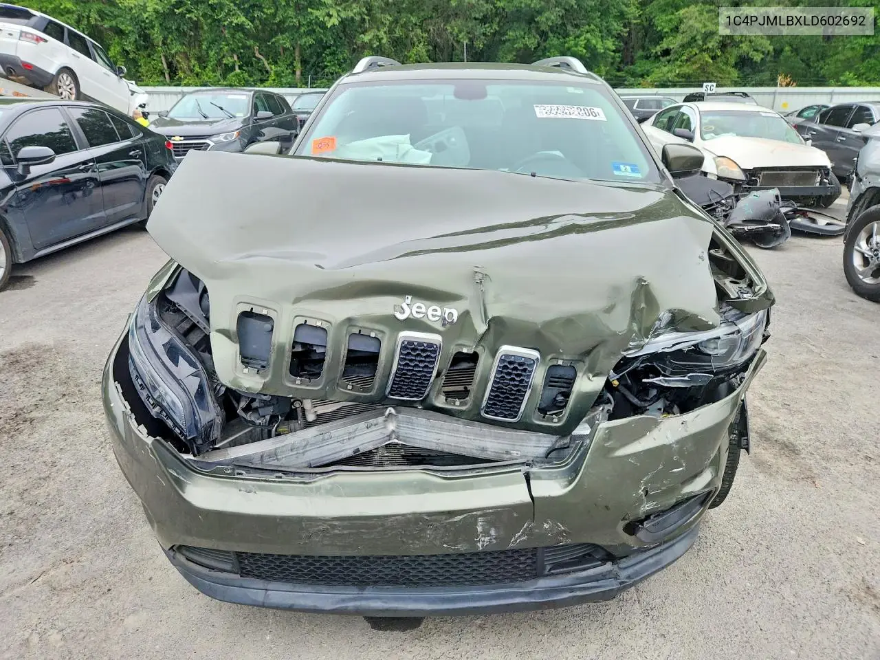 2020 Jeep Cherokee Latitude Plus VIN: 1C4PJMLBXLD602692 Lot: 59952806