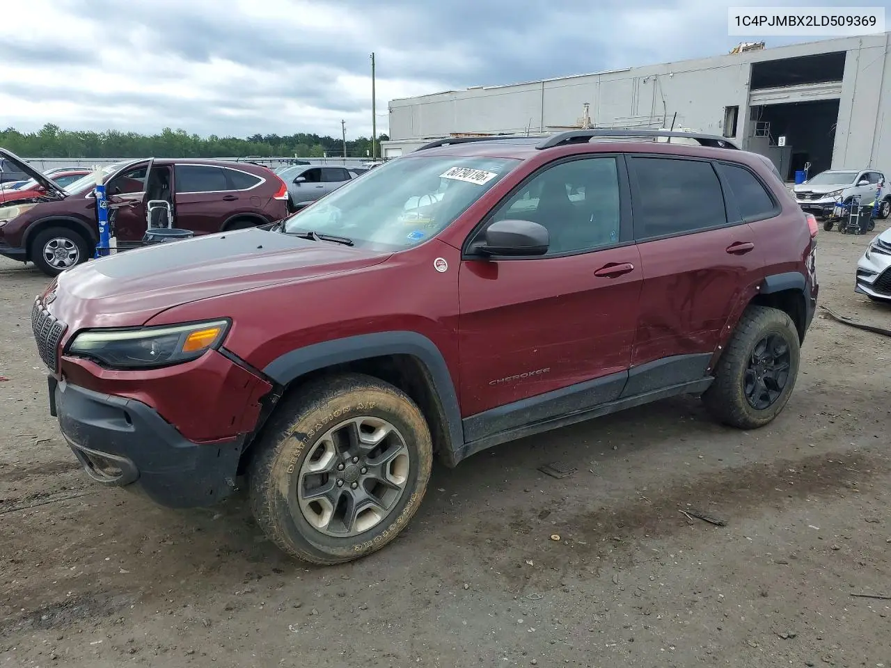 2020 Jeep Cherokee Trailhawk VIN: 1C4PJMBX2LD509369 Lot: 60790196