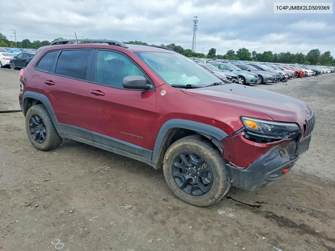 2020 Jeep Cherokee Trailhawk VIN: 1C4PJMBX2LD509369 Lot: 60790196