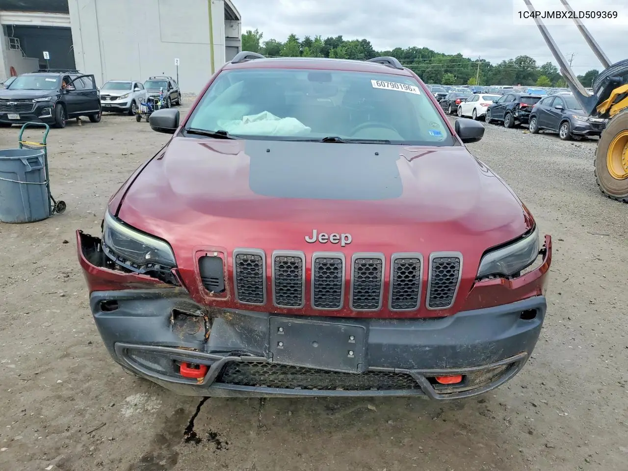 2020 Jeep Cherokee Trailhawk VIN: 1C4PJMBX2LD509369 Lot: 60790196