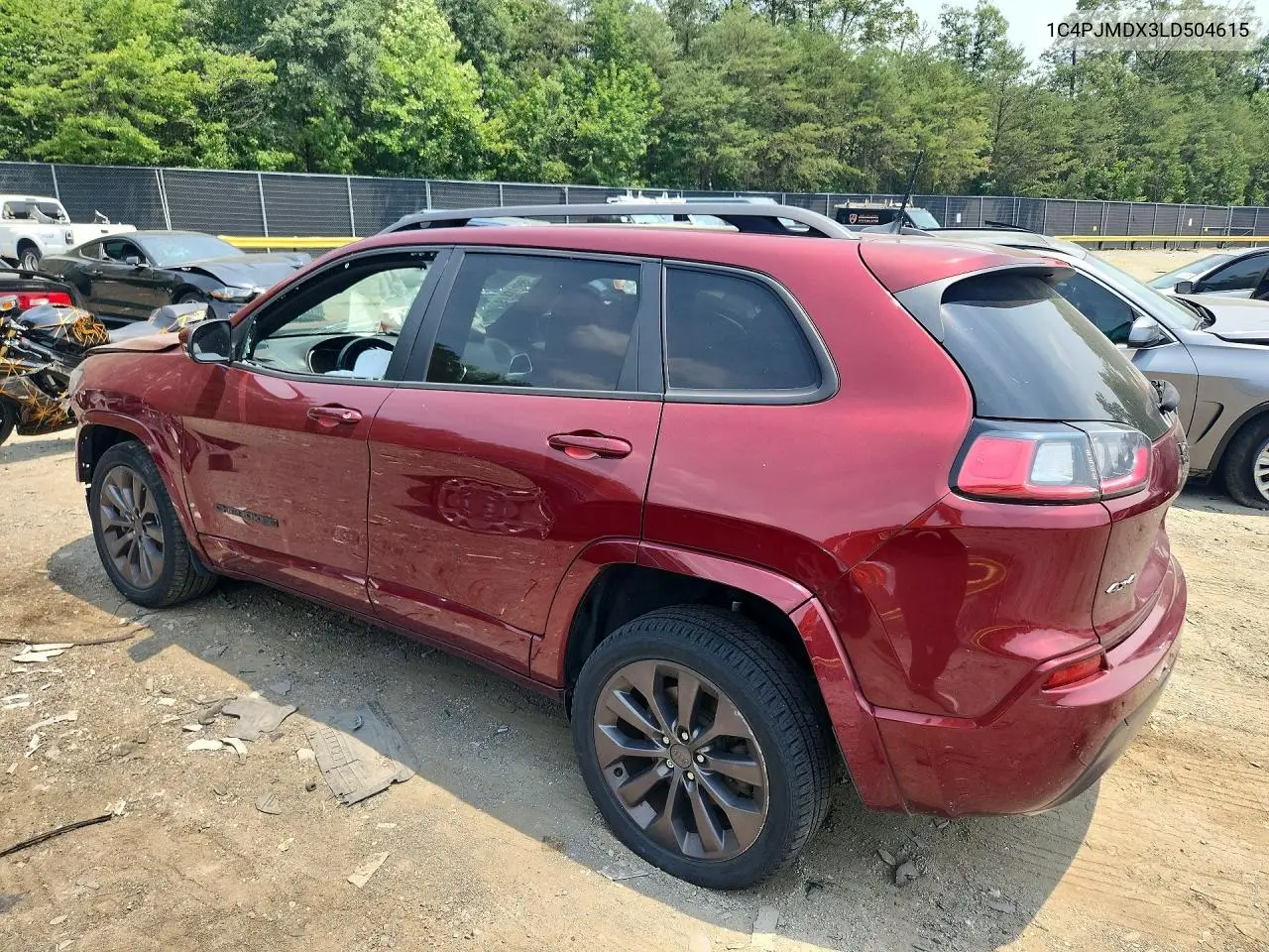 2020 Jeep Cherokee Limited VIN: 1C4PJMDX3LD504615 Lot: 61131466