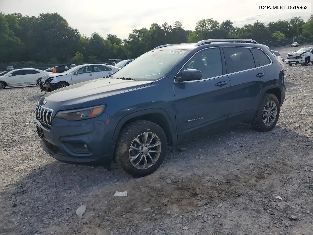 2020 Jeep Cherokee Latitude Plus VIN: 1C4PJMLB1LD619963 Lot: 61507386