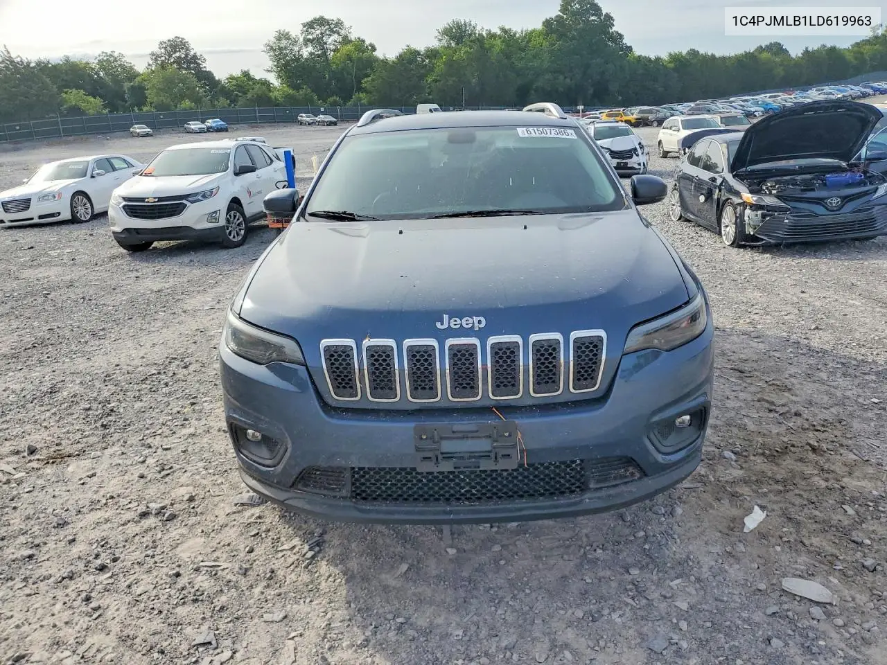 2020 Jeep Cherokee Latitude Plus VIN: 1C4PJMLB1LD619963 Lot: 61507386