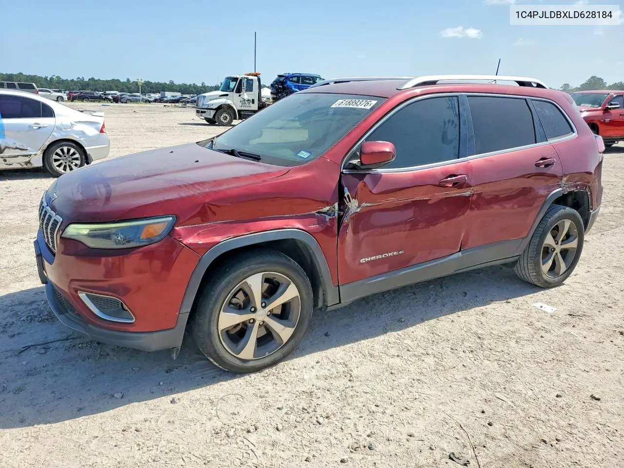 2020 Jeep Cherokee Limited VIN: 1C4PJLDBXLD628184 Lot: 61889376