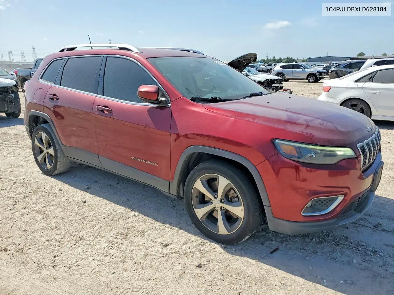 2020 Jeep Cherokee Limited VIN: 1C4PJLDBXLD628184 Lot: 61889376