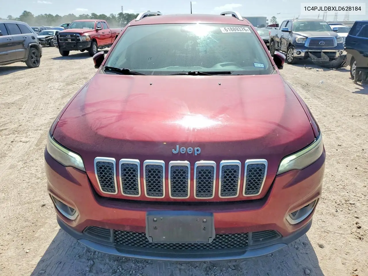 2020 Jeep Cherokee Limited VIN: 1C4PJLDBXLD628184 Lot: 61889376
