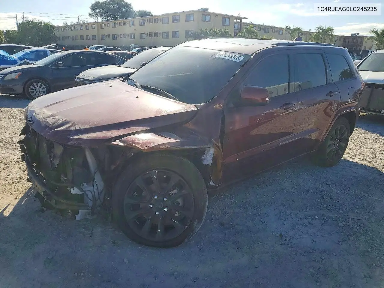 2020 Jeep Grand Cherokee Laredo VIN: 1C4RJEAG0LC245235 Lot: 62154106