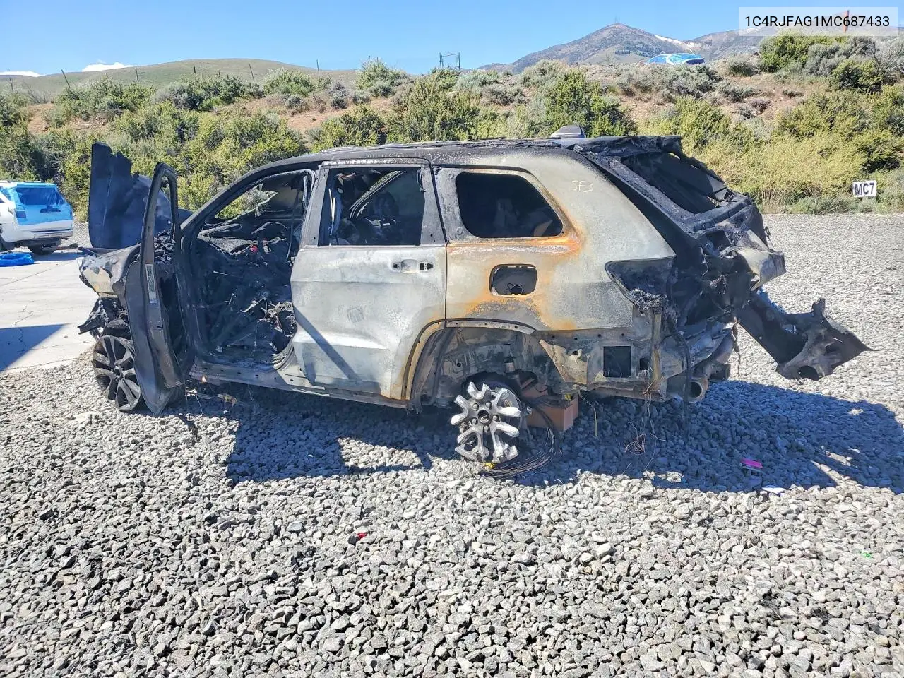 2021 Jeep Grand Cherokee Laredo VIN: 1C4RJFAG1MC687433 Lot: 50089246