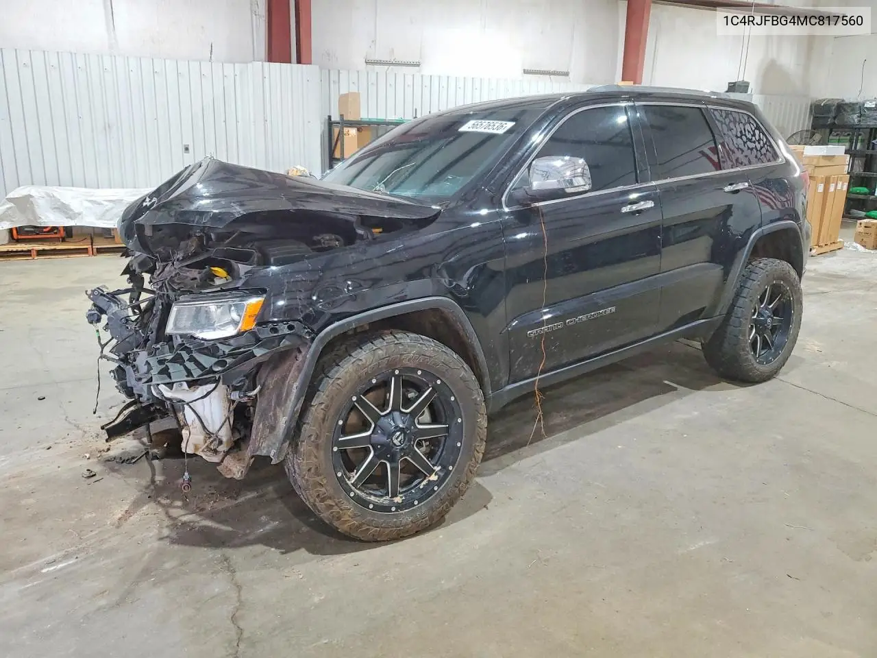 2021 Jeep Grand Cherokee Limited VIN: 1C4RJFBG4MC817560 Lot: 56576536
