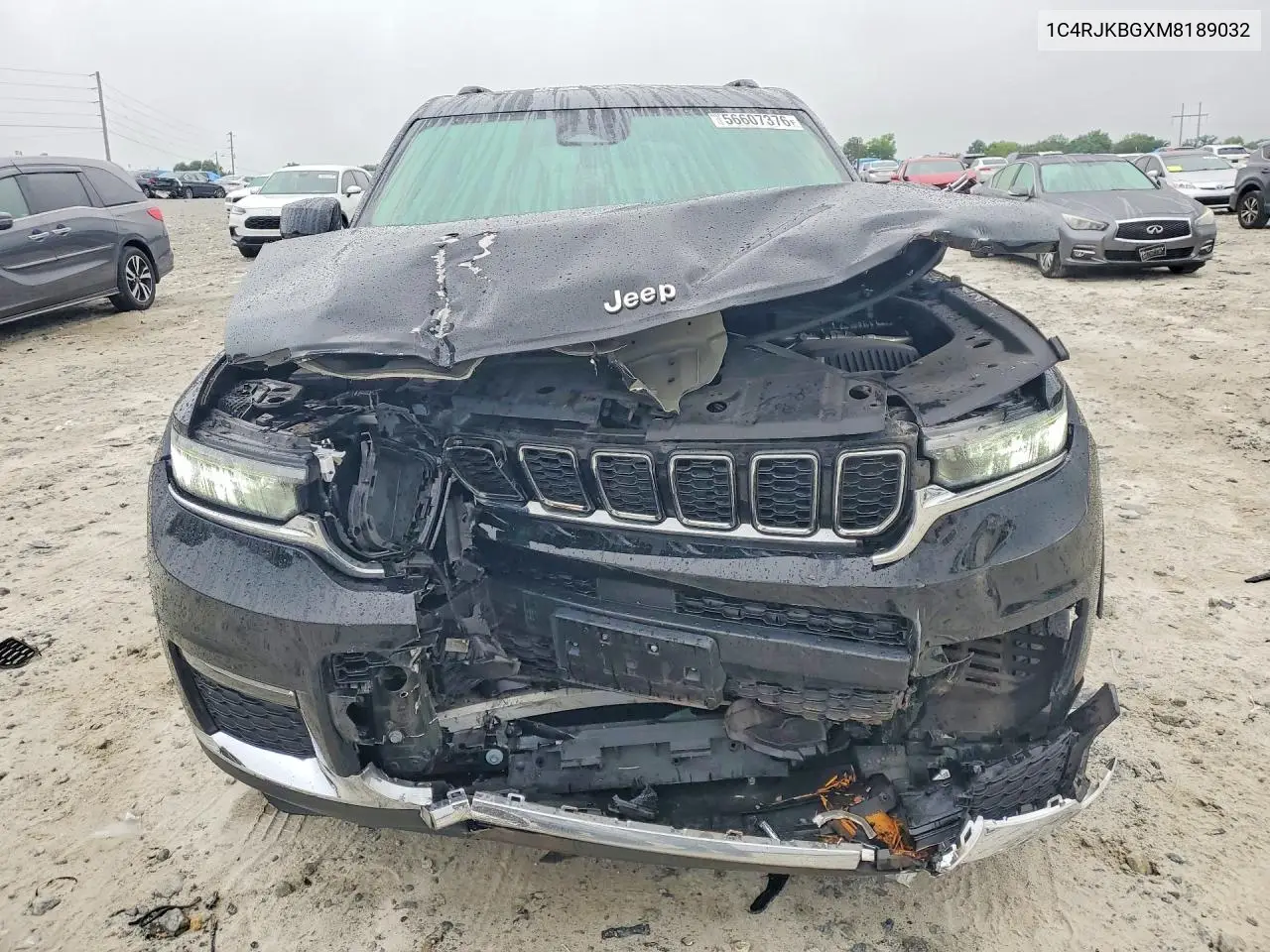 2021 Jeep Grand Cherokee L Limited VIN: 1C4RJKBGXM8189032 Lot: 56607376