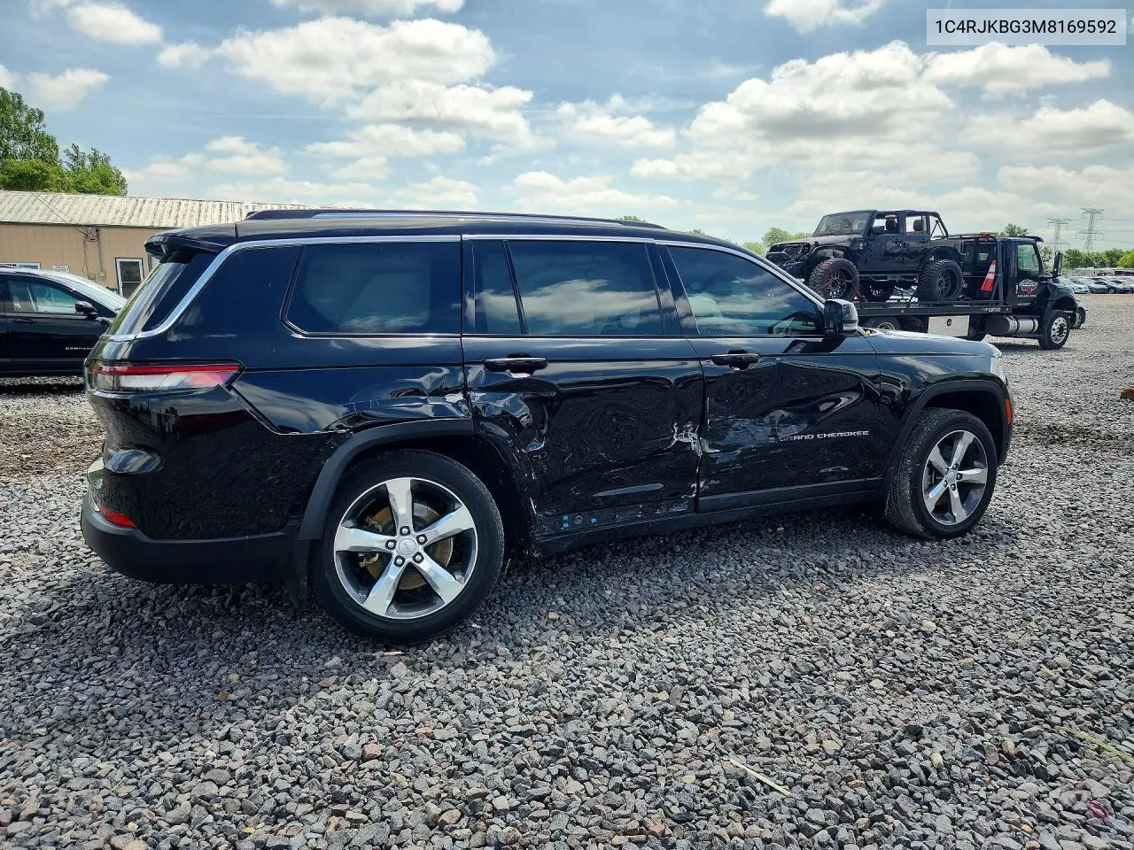 2021 Jeep Grand Cherokee L Limited VIN: 1C4RJKBG3M8169592 Lot: 56682336