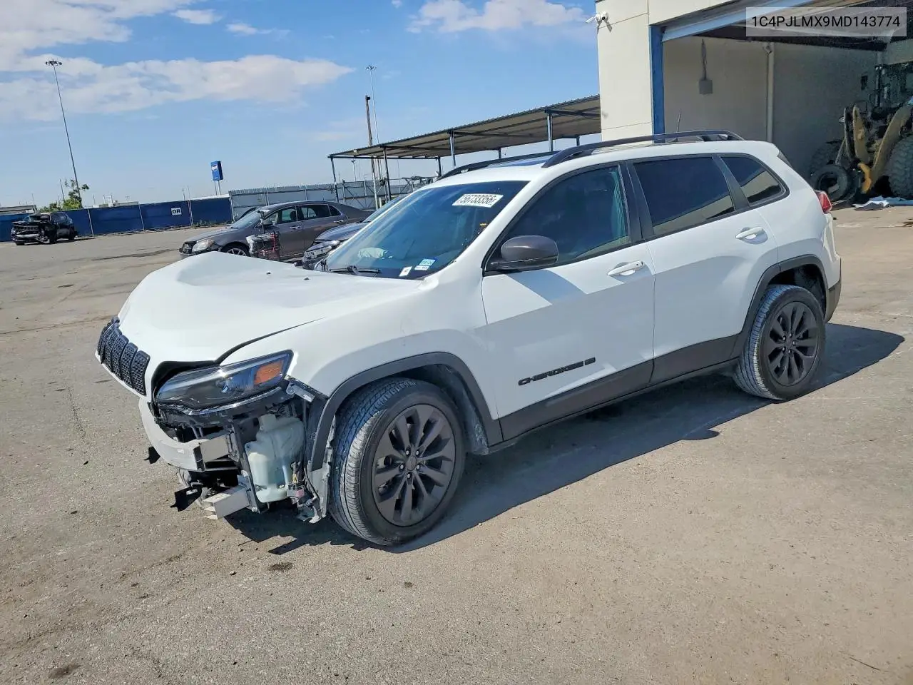 2021 Jeep Cherokee Latitude Lux VIN: 1C4PJLMX9MD143774 Lot: 56733356