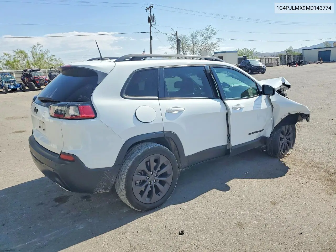 2021 Jeep Cherokee Latitude Lux VIN: 1C4PJLMX9MD143774 Lot: 56733356