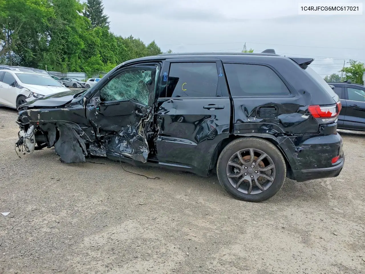 2021 Jeep Grand Cherokee Overland VIN: 1C4RJFCG6MC617021 Lot: 57062456