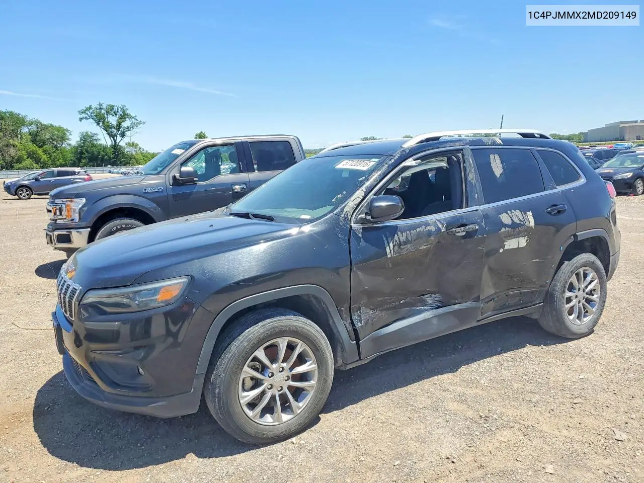 1C4PJMMX2MD209149 2021 Jeep Cherokee Latitude Lux