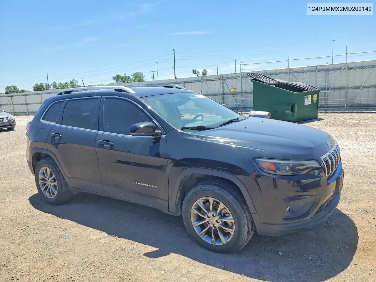1C4PJMMX2MD209149 2021 Jeep Cherokee Latitude Lux