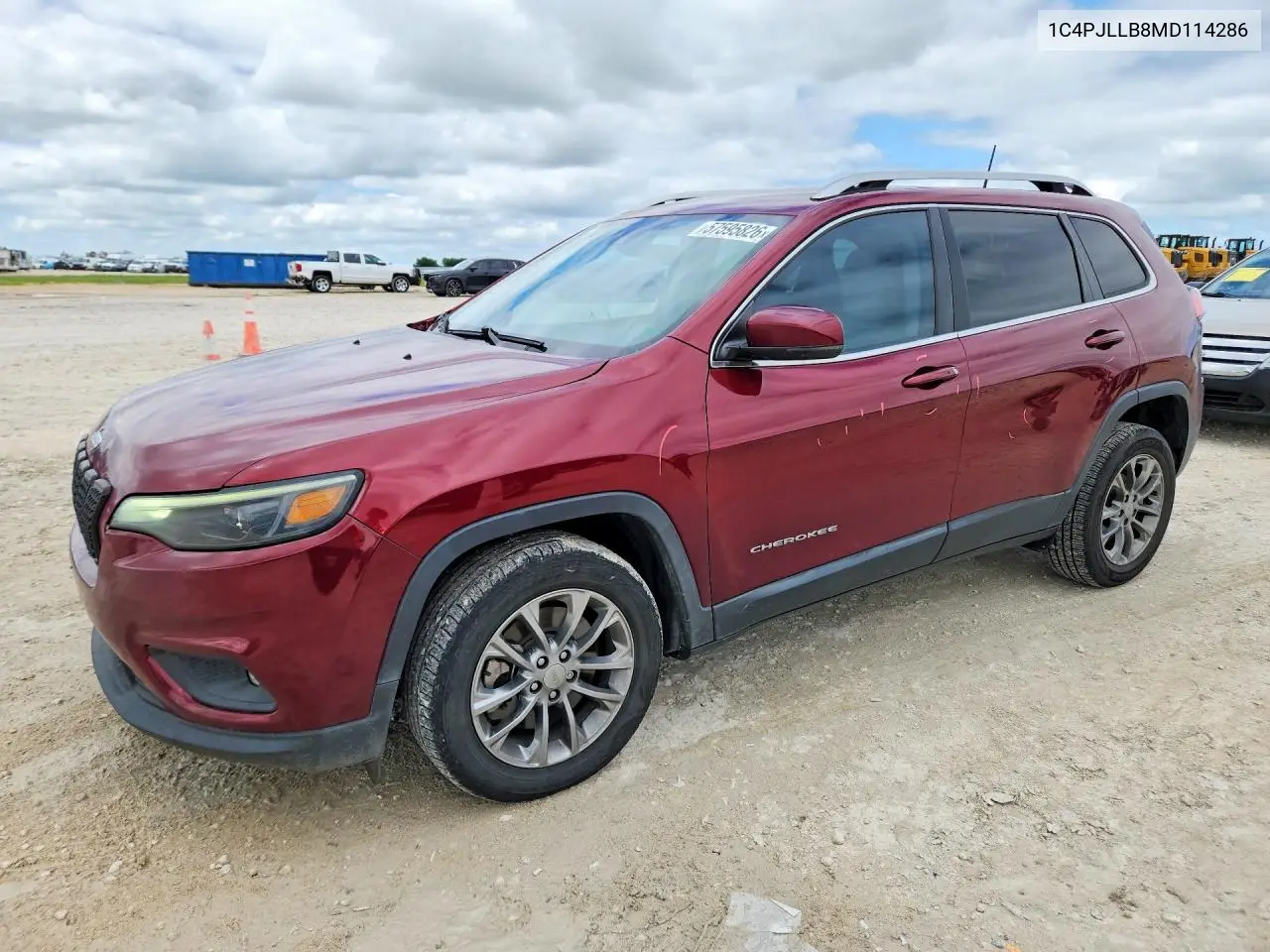 2021 Jeep Cherokee Latitude Plus VIN: 1C4PJLLB8MD114286 Lot: 57595826