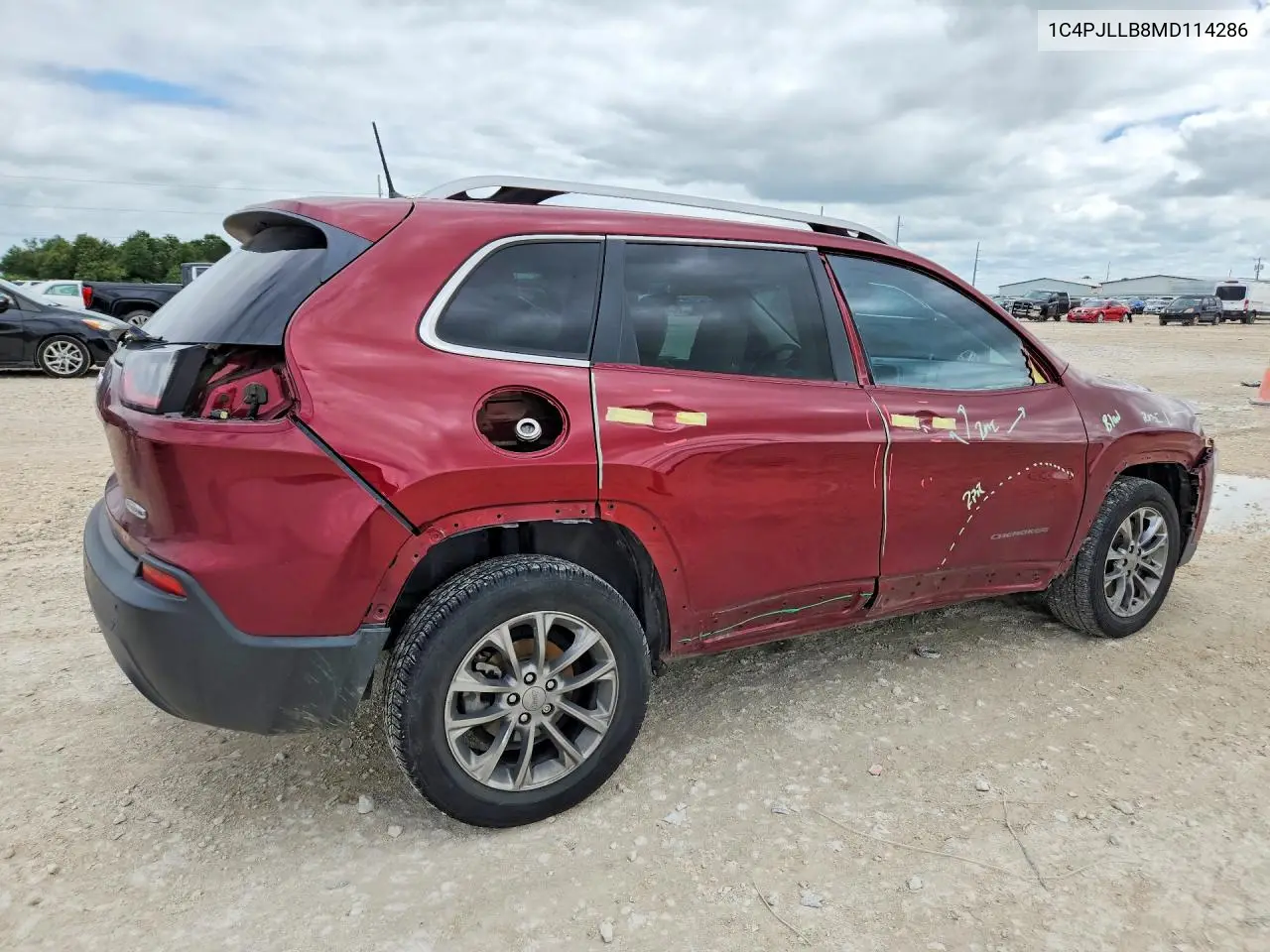 2021 Jeep Cherokee Latitude Plus VIN: 1C4PJLLB8MD114286 Lot: 57595826
