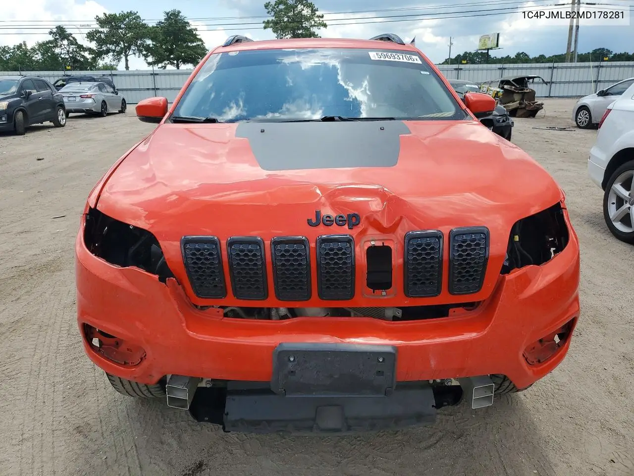 2021 Jeep Cherokee Latitude Plus VIN: 1C4PJMLB2MD178281 Lot: 59693706