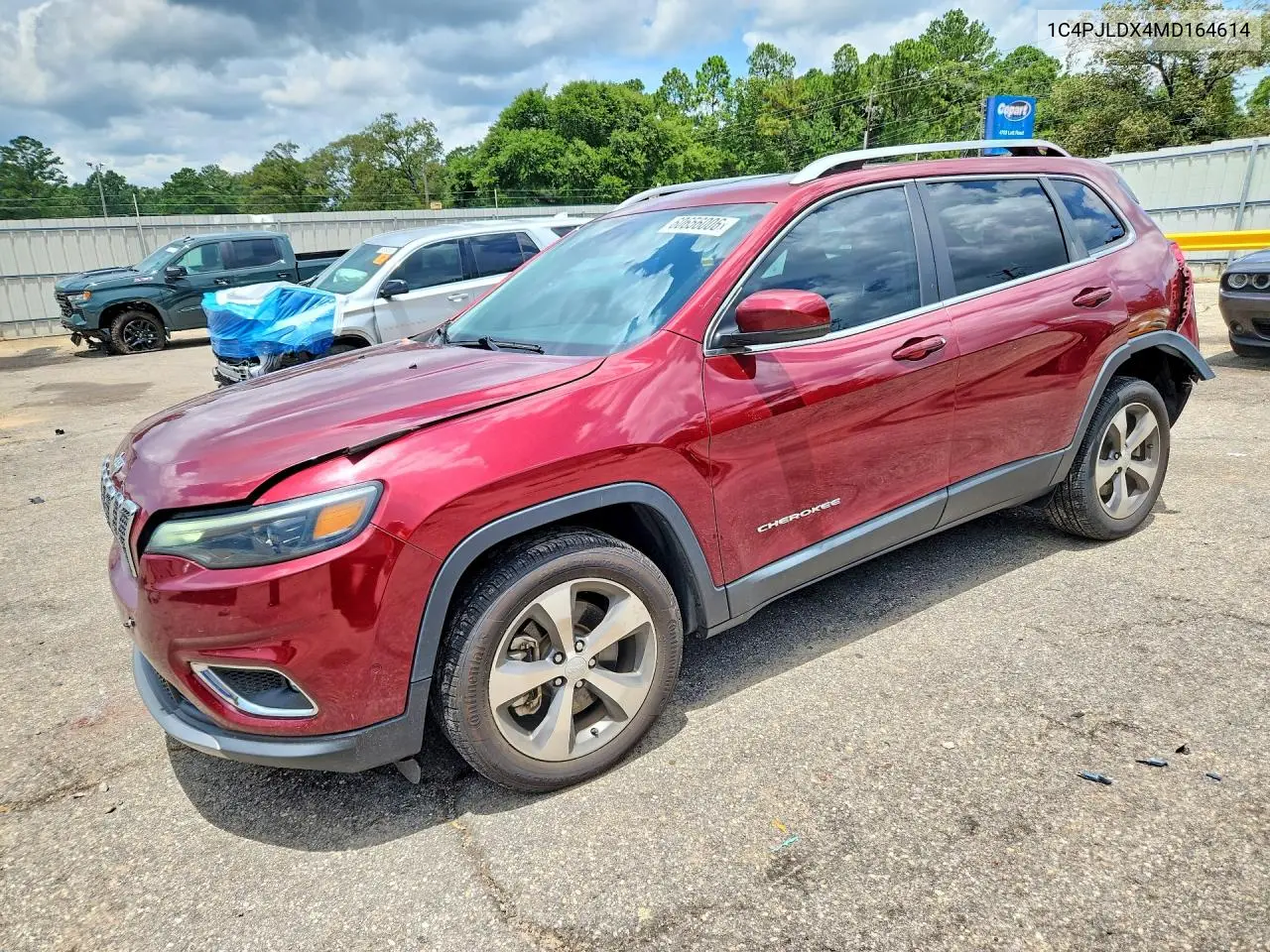 2021 Jeep Cherokee Limited VIN: 1C4PJLDX4MD164614 Lot: 60656006