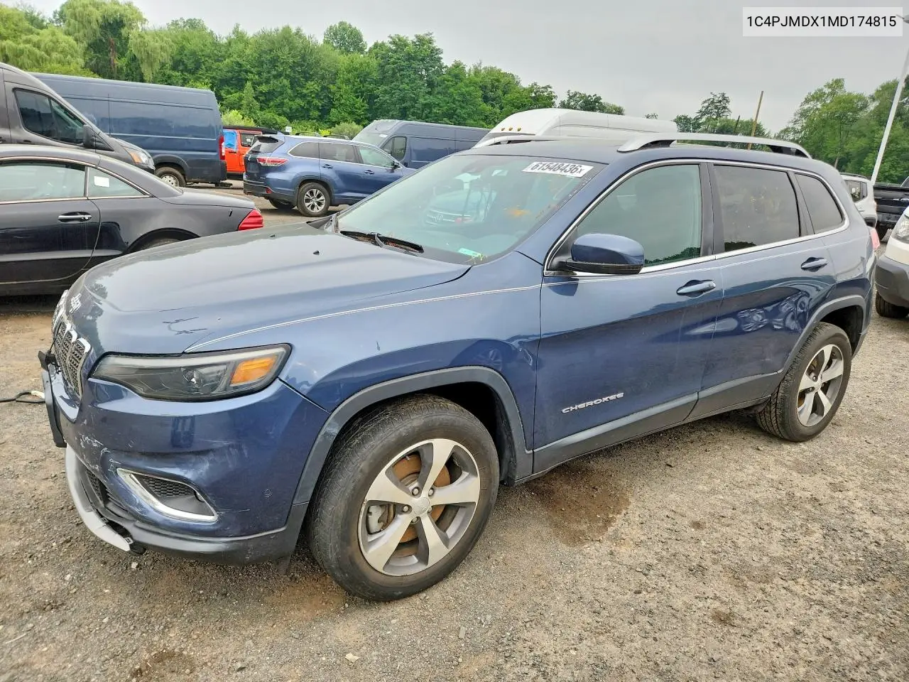 2021 Jeep Cherokee Limited VIN: 1C4PJMDX1MD174815 Lot: 61548436