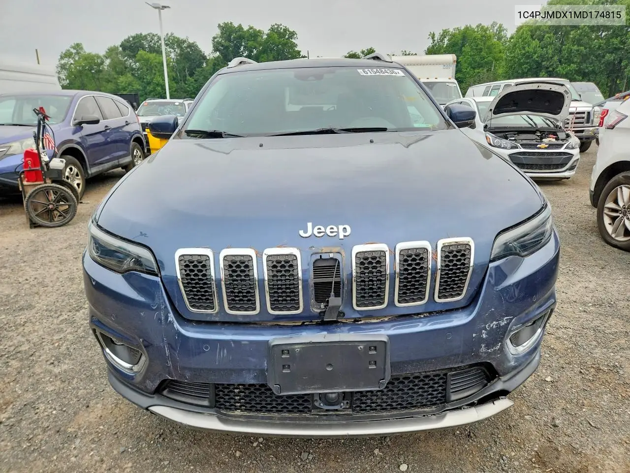 2021 Jeep Cherokee Limited VIN: 1C4PJMDX1MD174815 Lot: 61548436